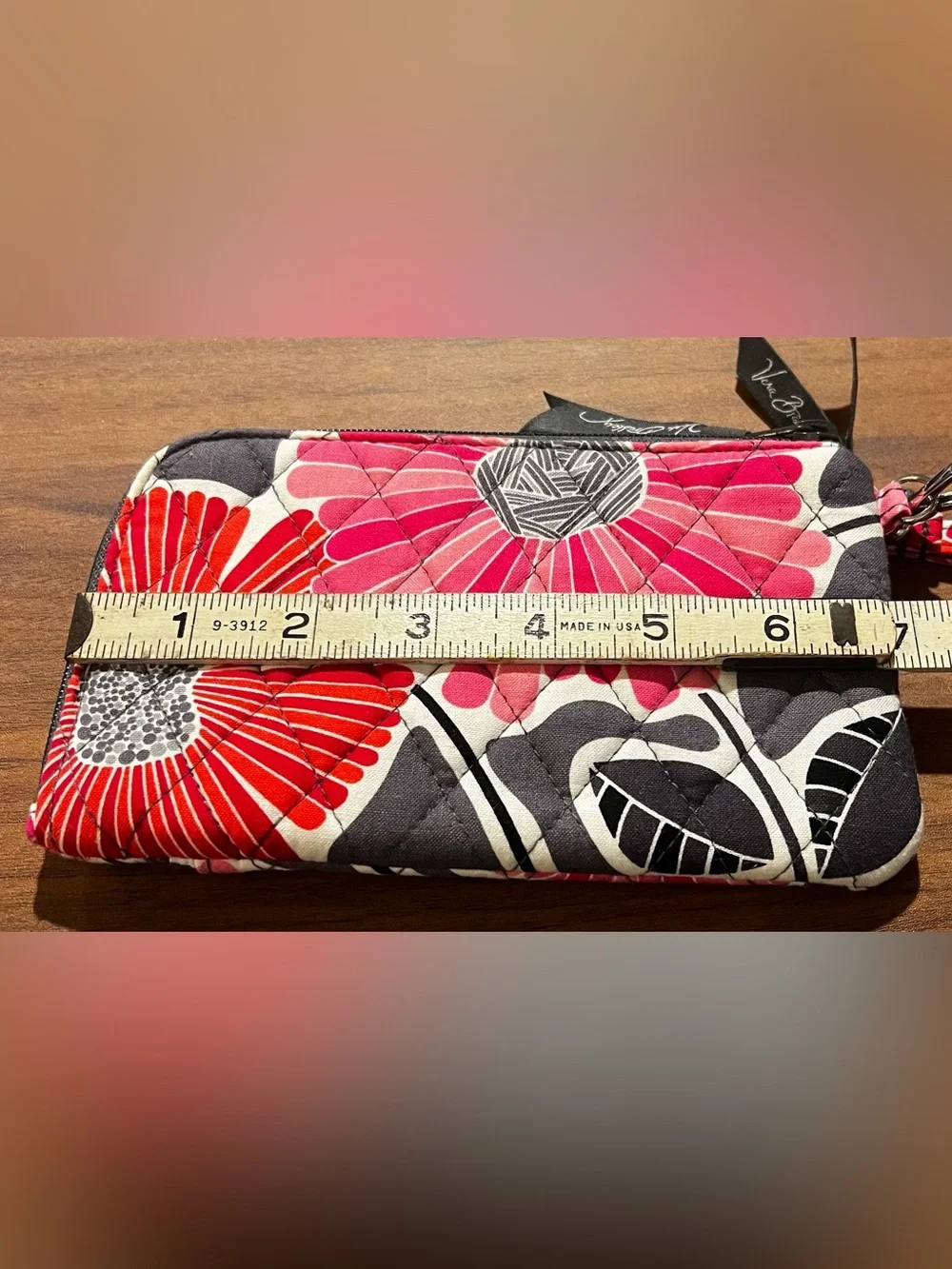 Vera Bradley Wristlet Wallet Cherry Blossoms Retired Pattern Floral Zip Around
